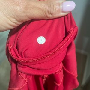 Red Lululemon leggings. Size 8. Worn twice.